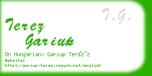 terez gariup business card